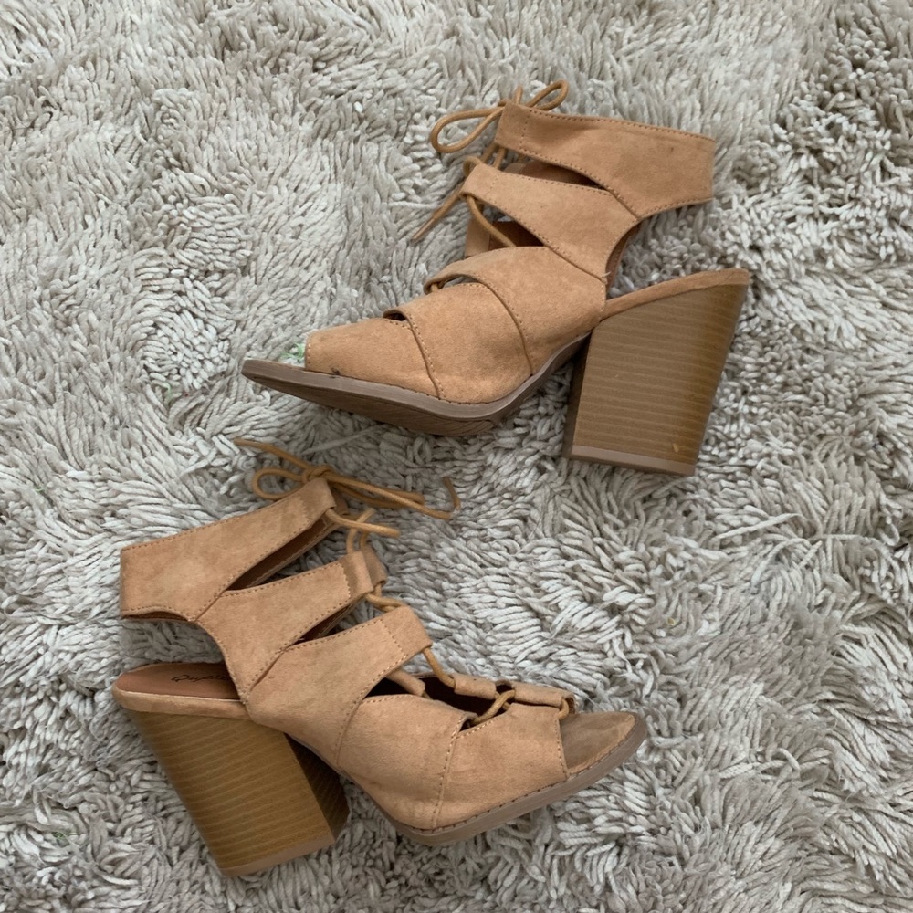Lace up heels